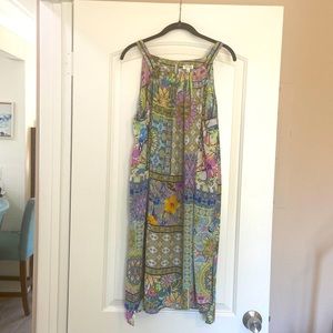 Spense - size large bohemian print dress / cover up .